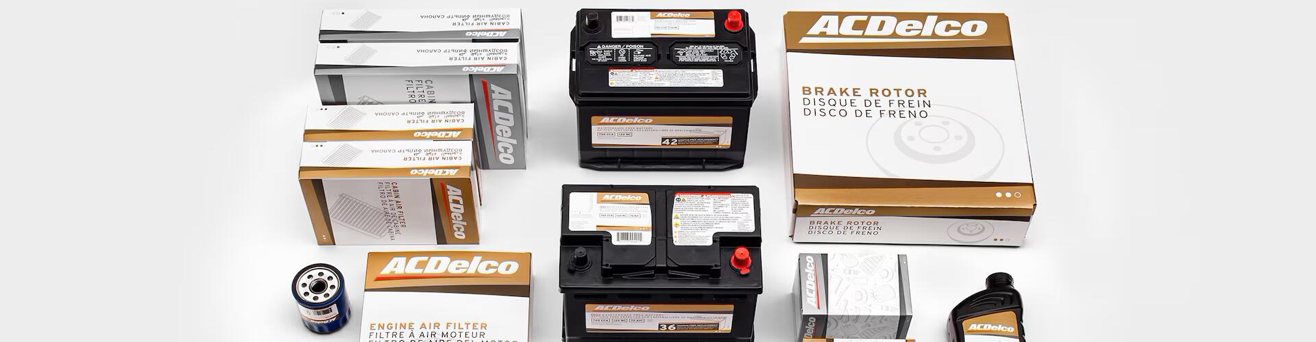 acdelco gold auto parts battereis rotors brakes top quality best warranty